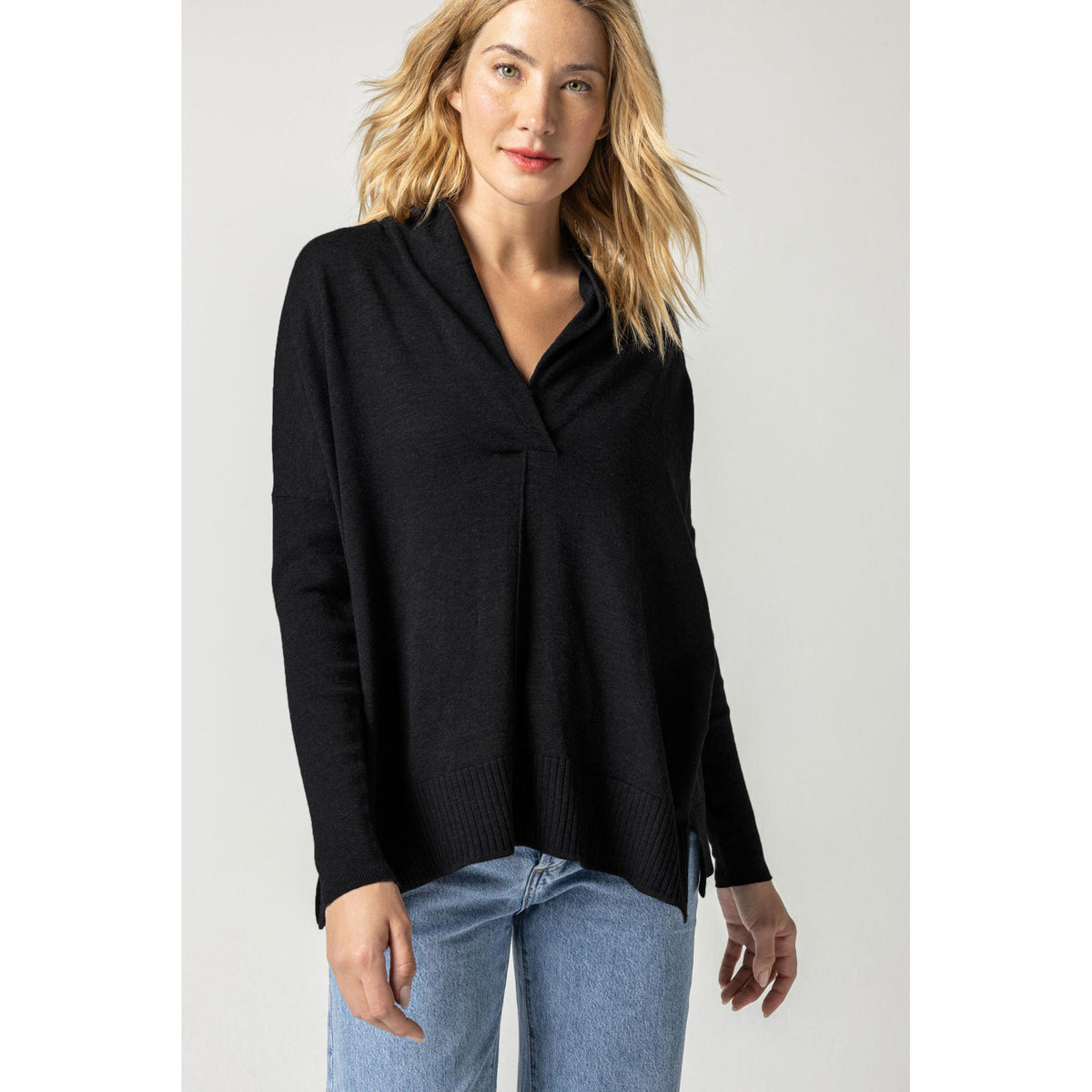 Oversized Shawl Collar Sweater