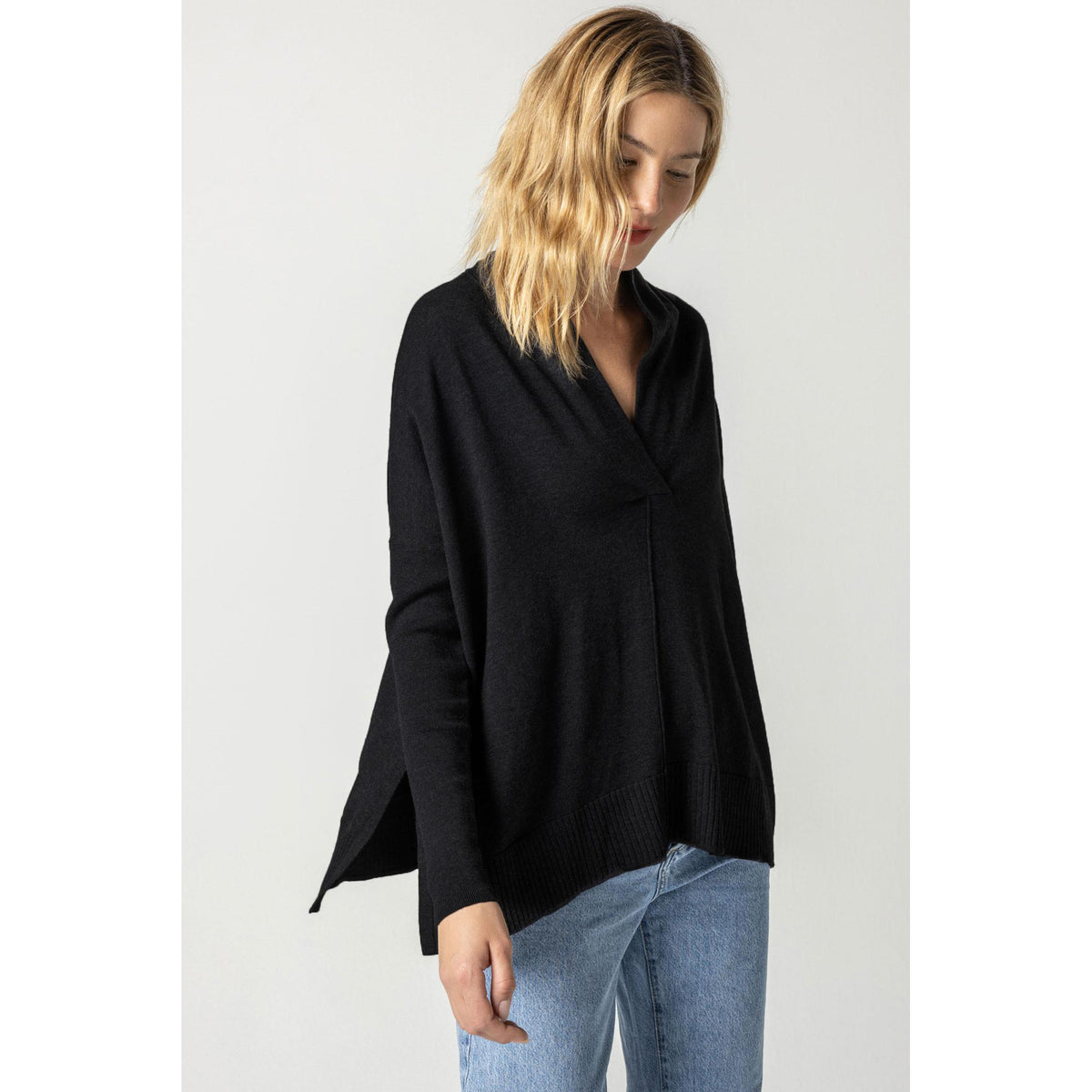 Oversized Shawl Collar Sweater