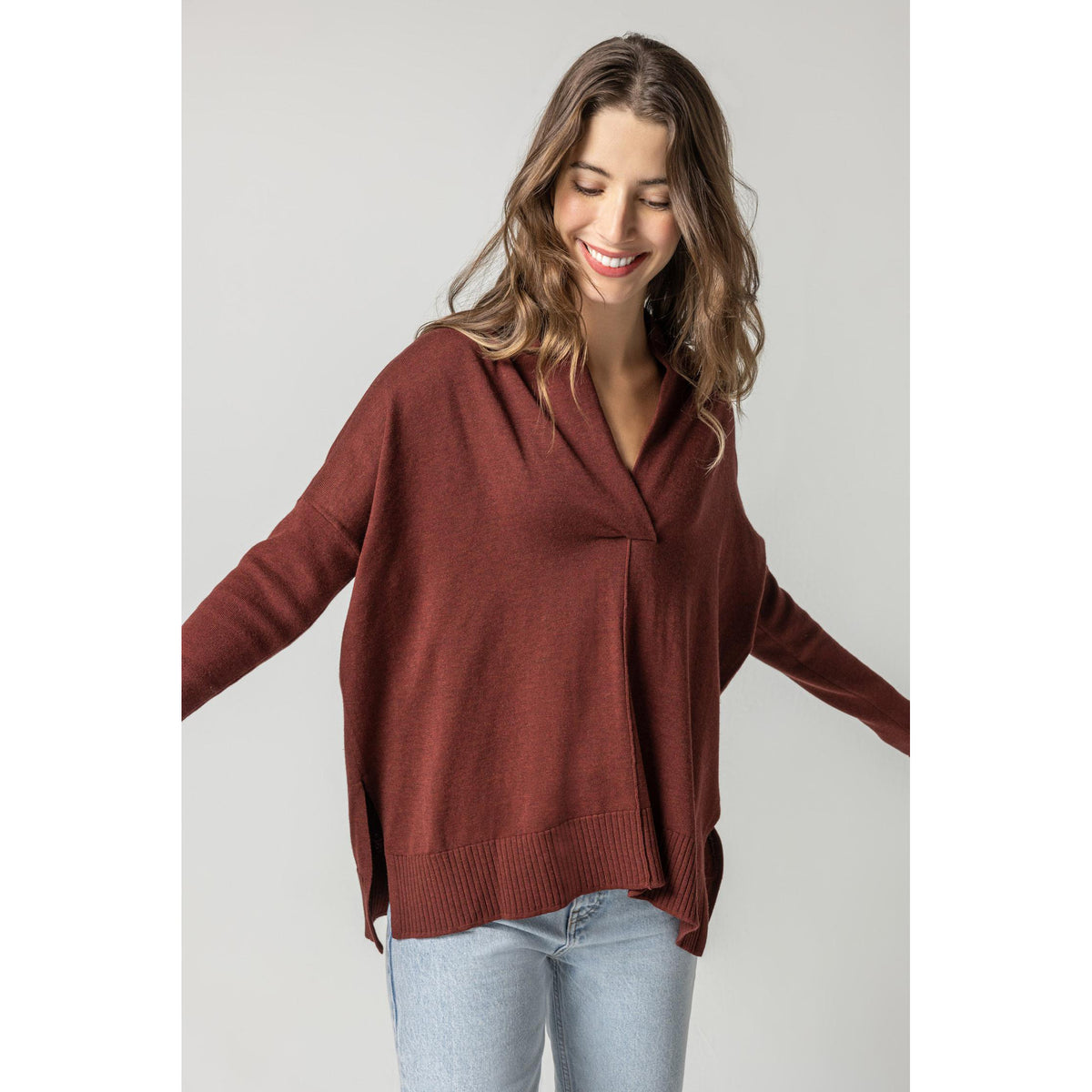 Oversized Shawl Collar Sweater