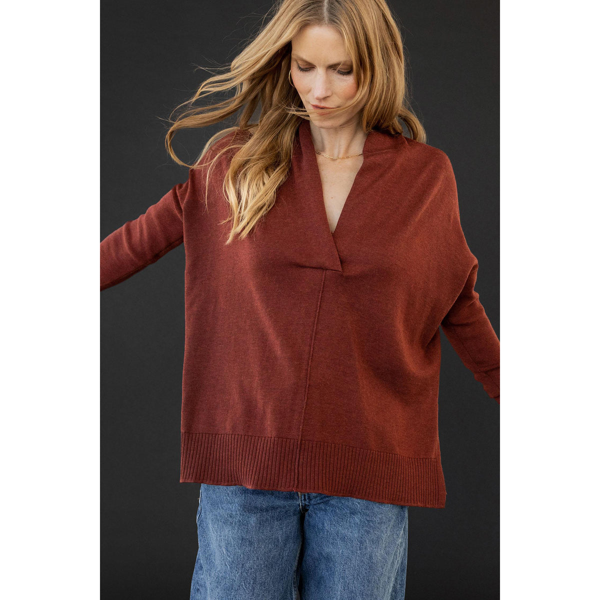 Oversized Shawl Collar Sweater