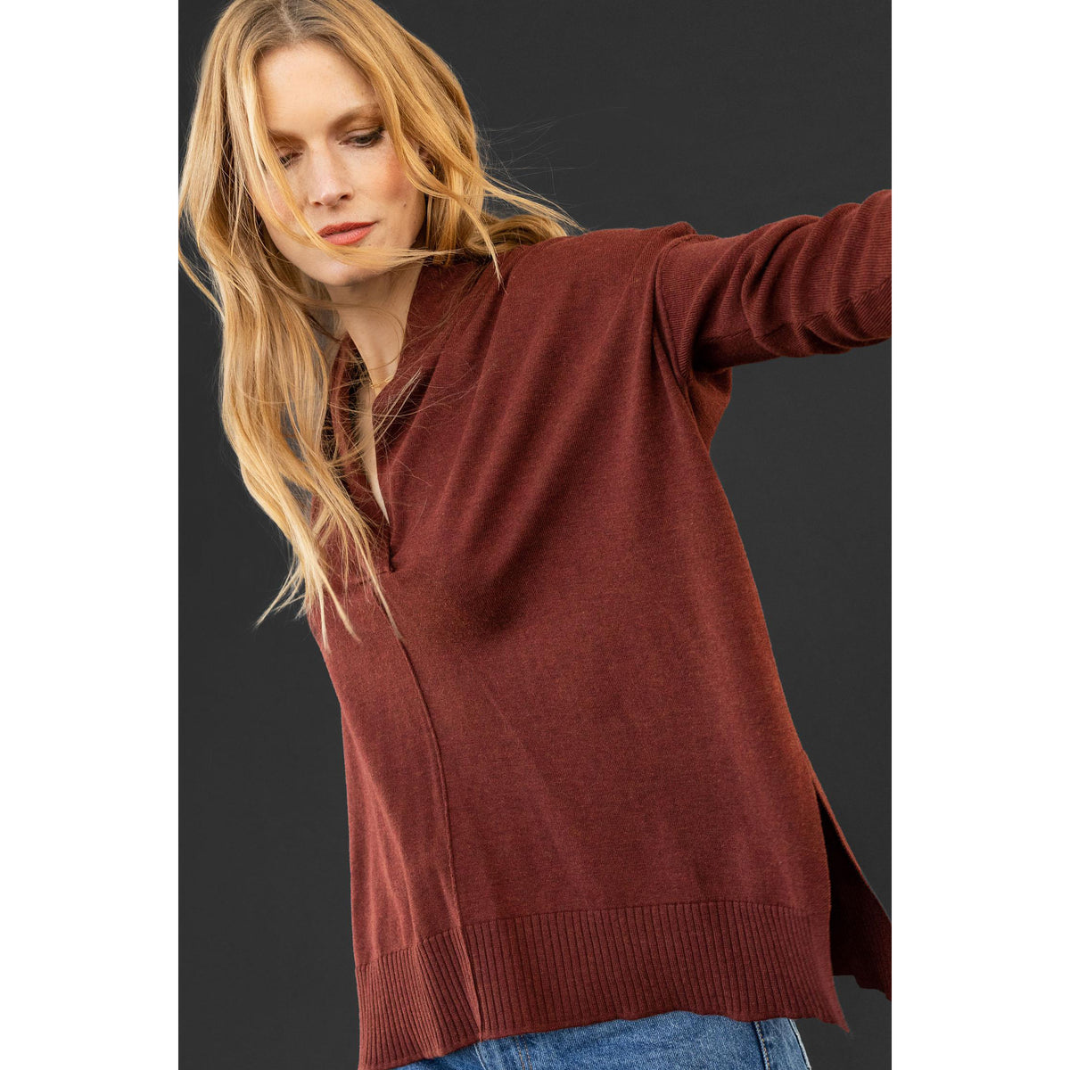 Oversized Shawl Collar Sweater