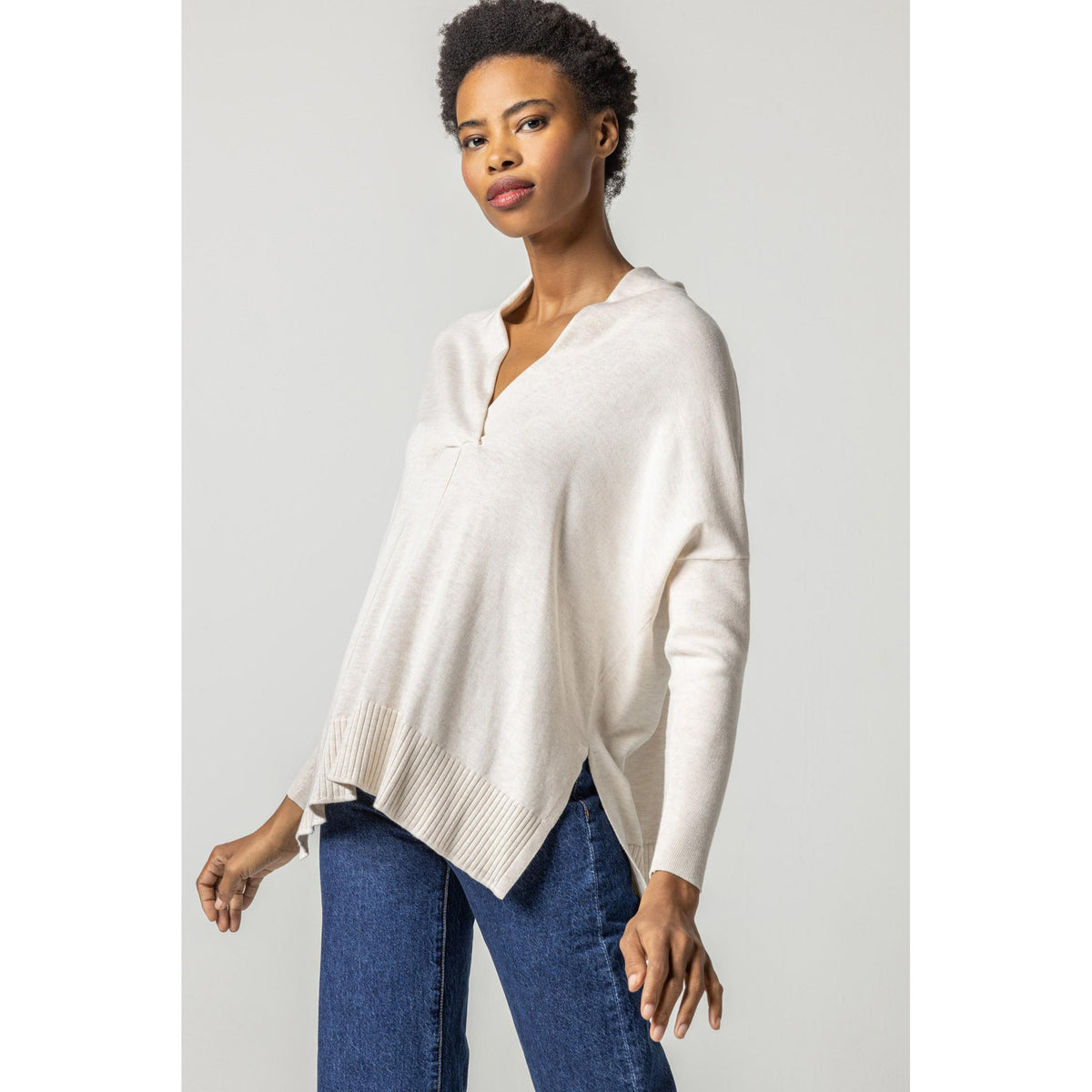 Oversized Shawl Collar Sweater