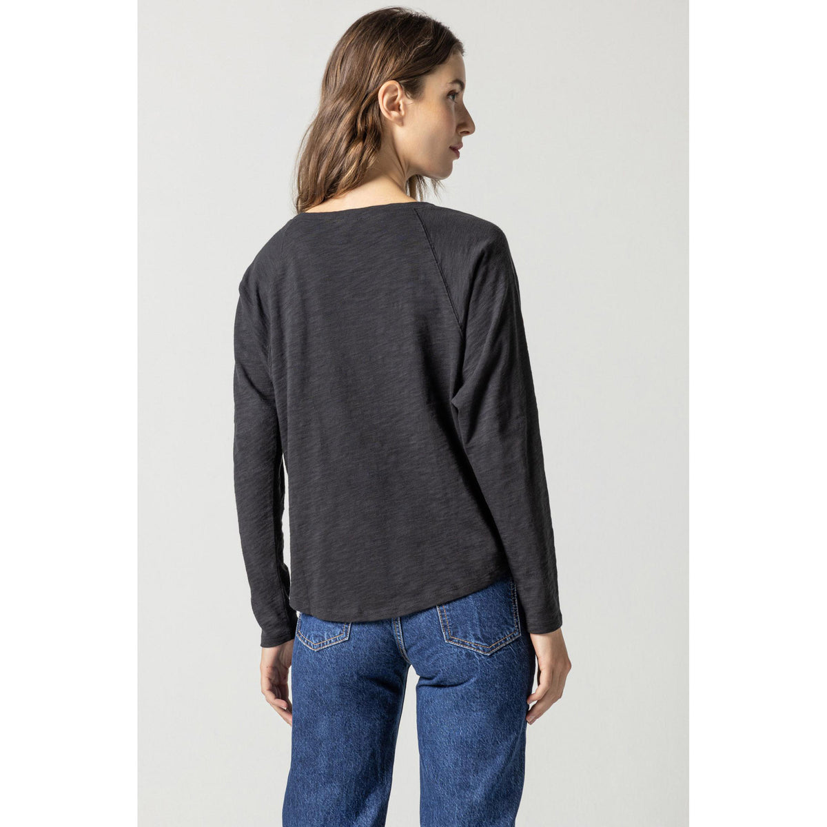 Long Sleeve Gusset Boatneck