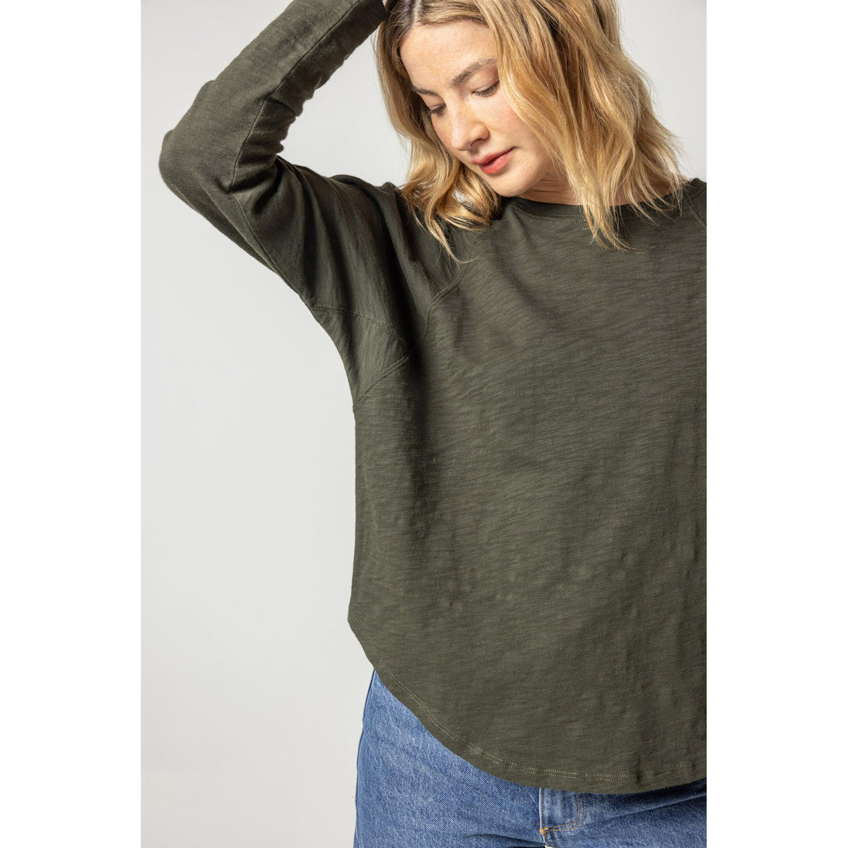 Long Sleeve Gusset Boatneck