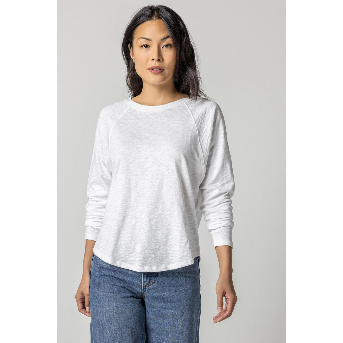 Long Sleeve Gusset Boatneck