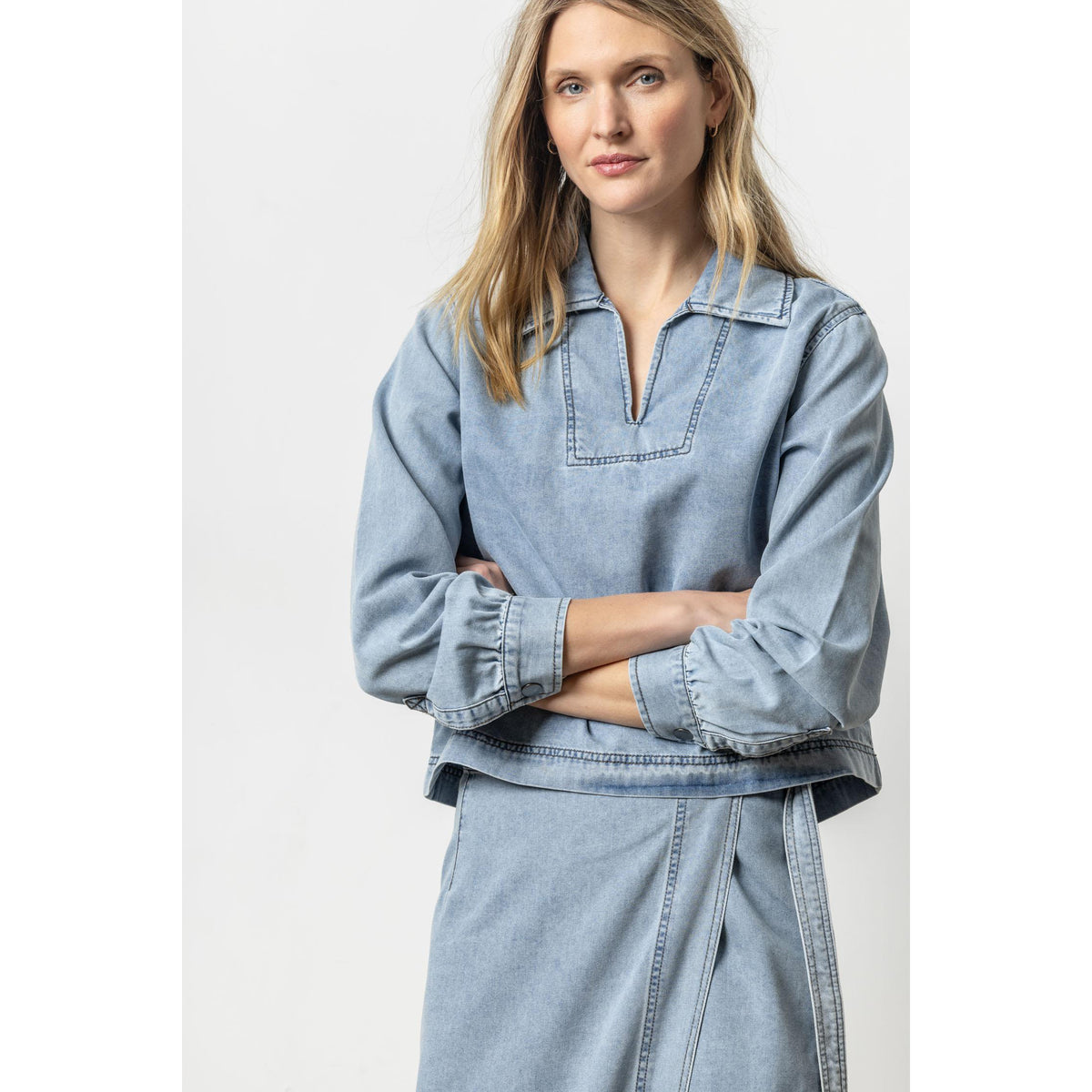 Denim Collared Shirt