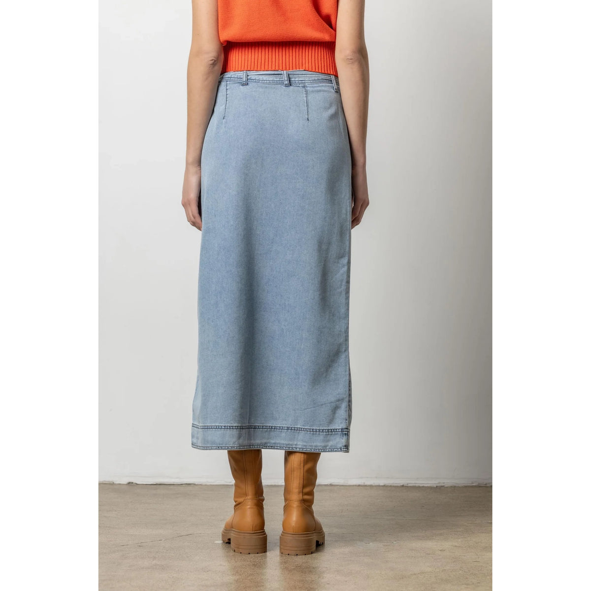Denim Wrap Skirt