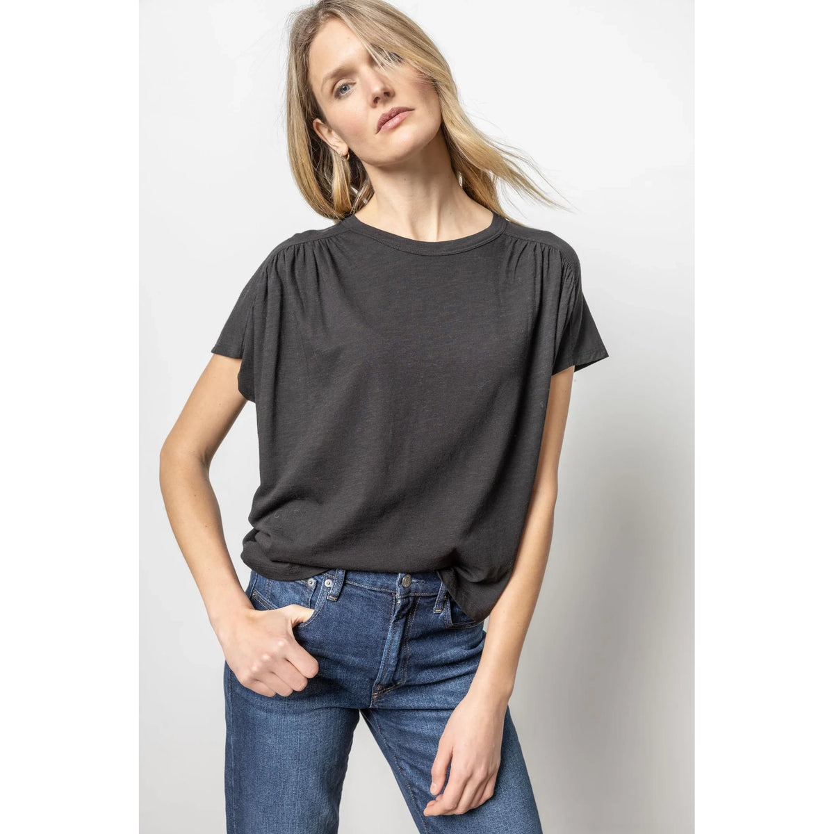 Easy Shirred Short Sleeve