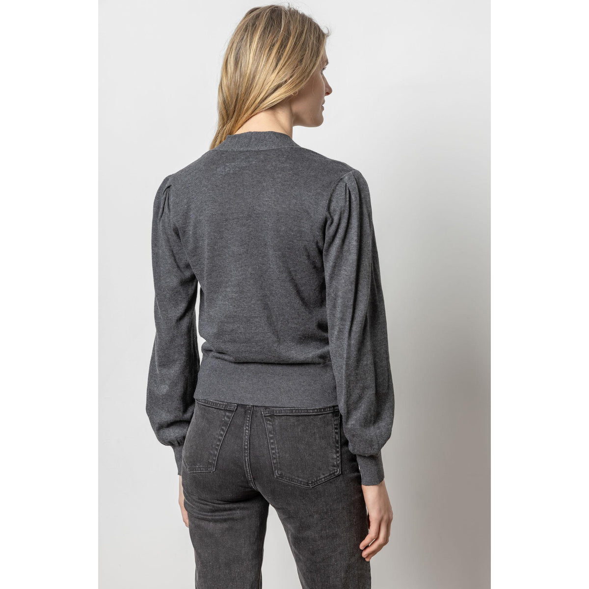Long Sleeve Surplice Sweater