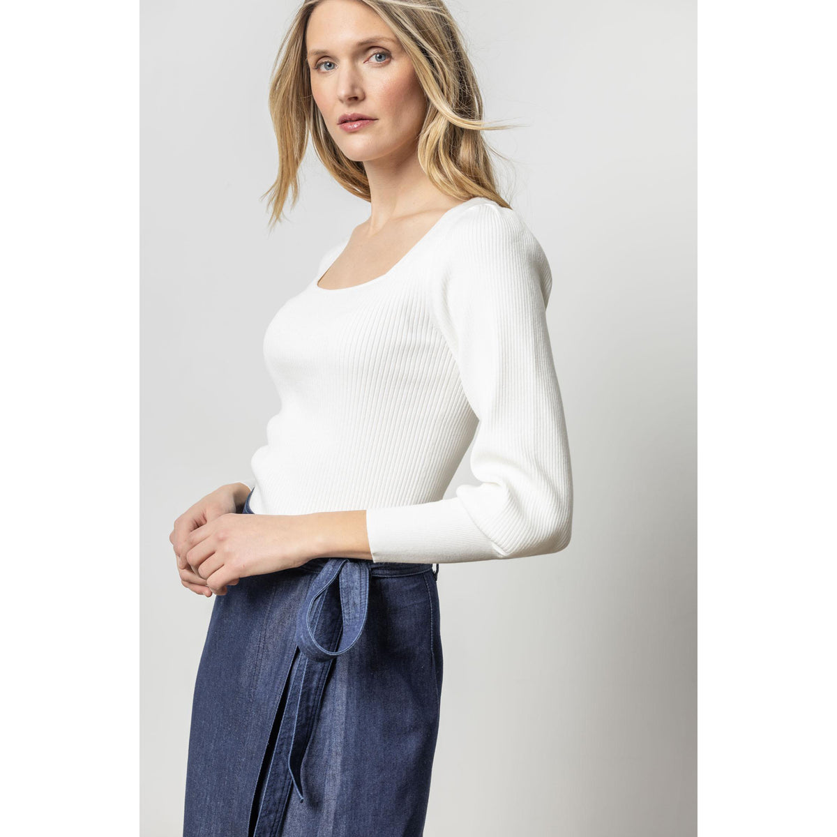 Full Sleeve Square Neck Sweater