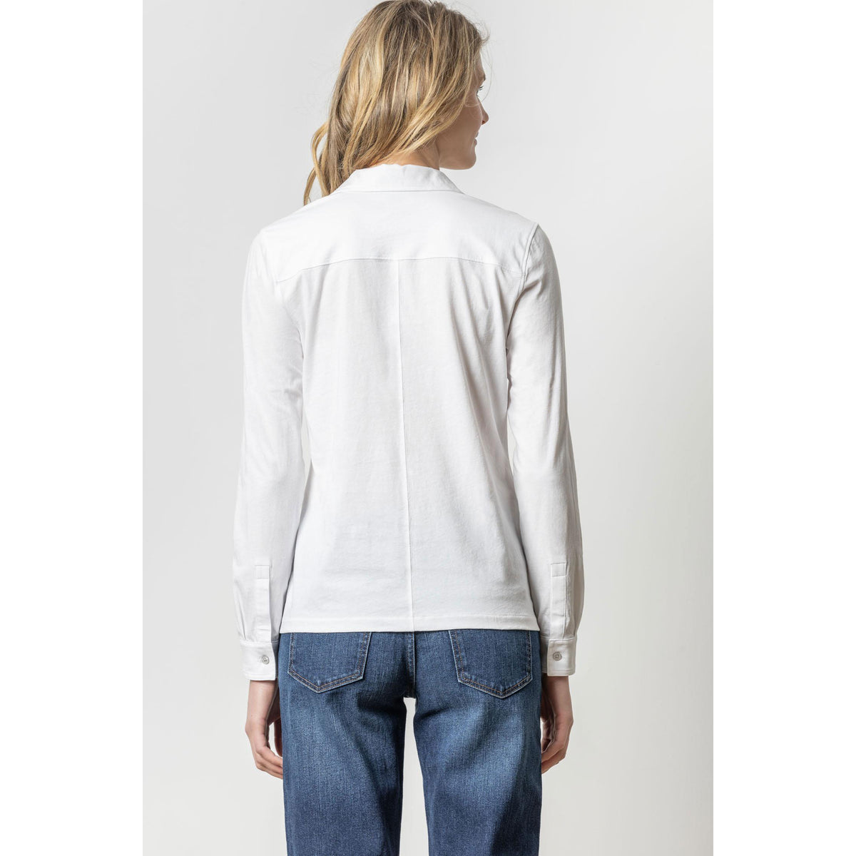 Long Sleeve Button Down Tee