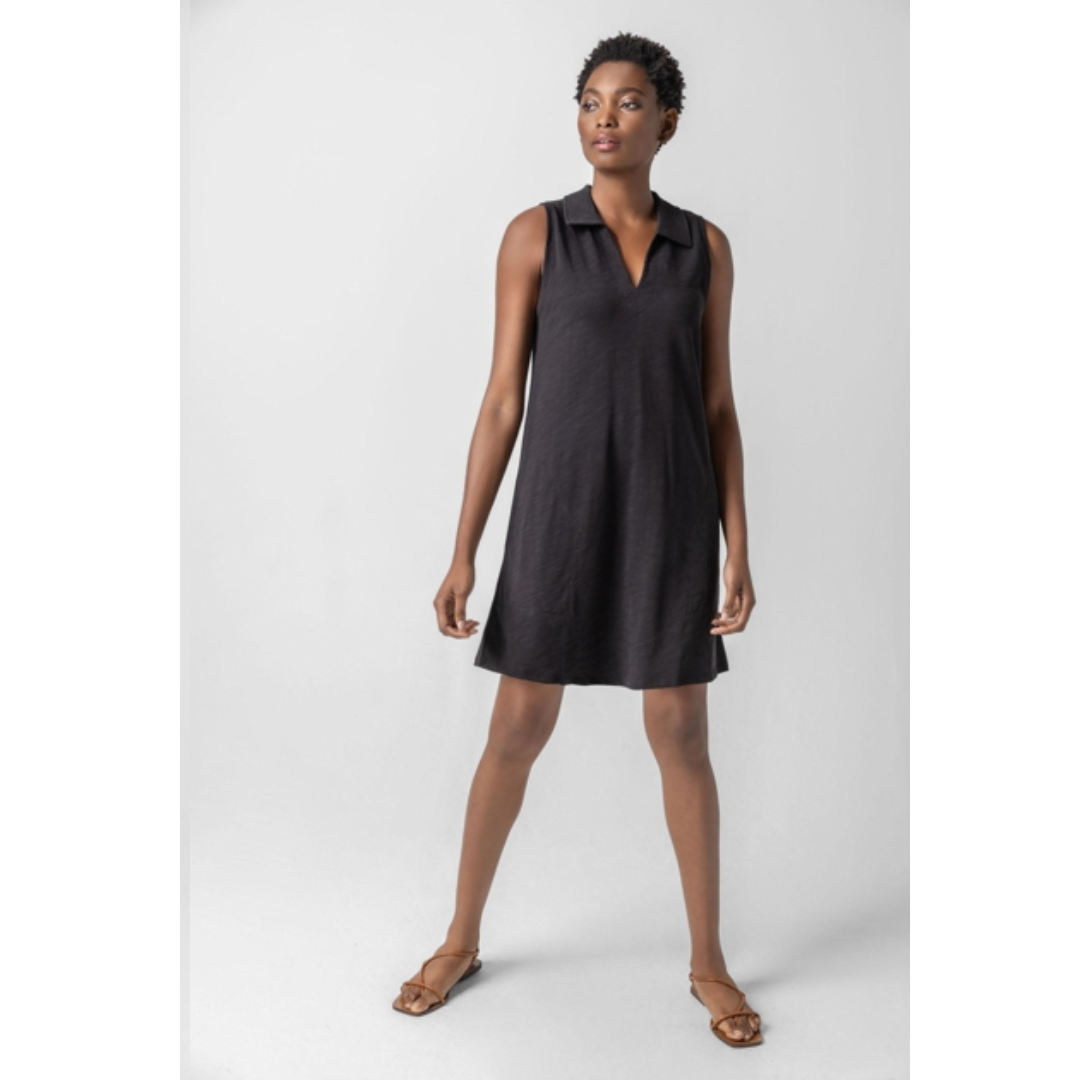 Sleeveless Collared Dress
