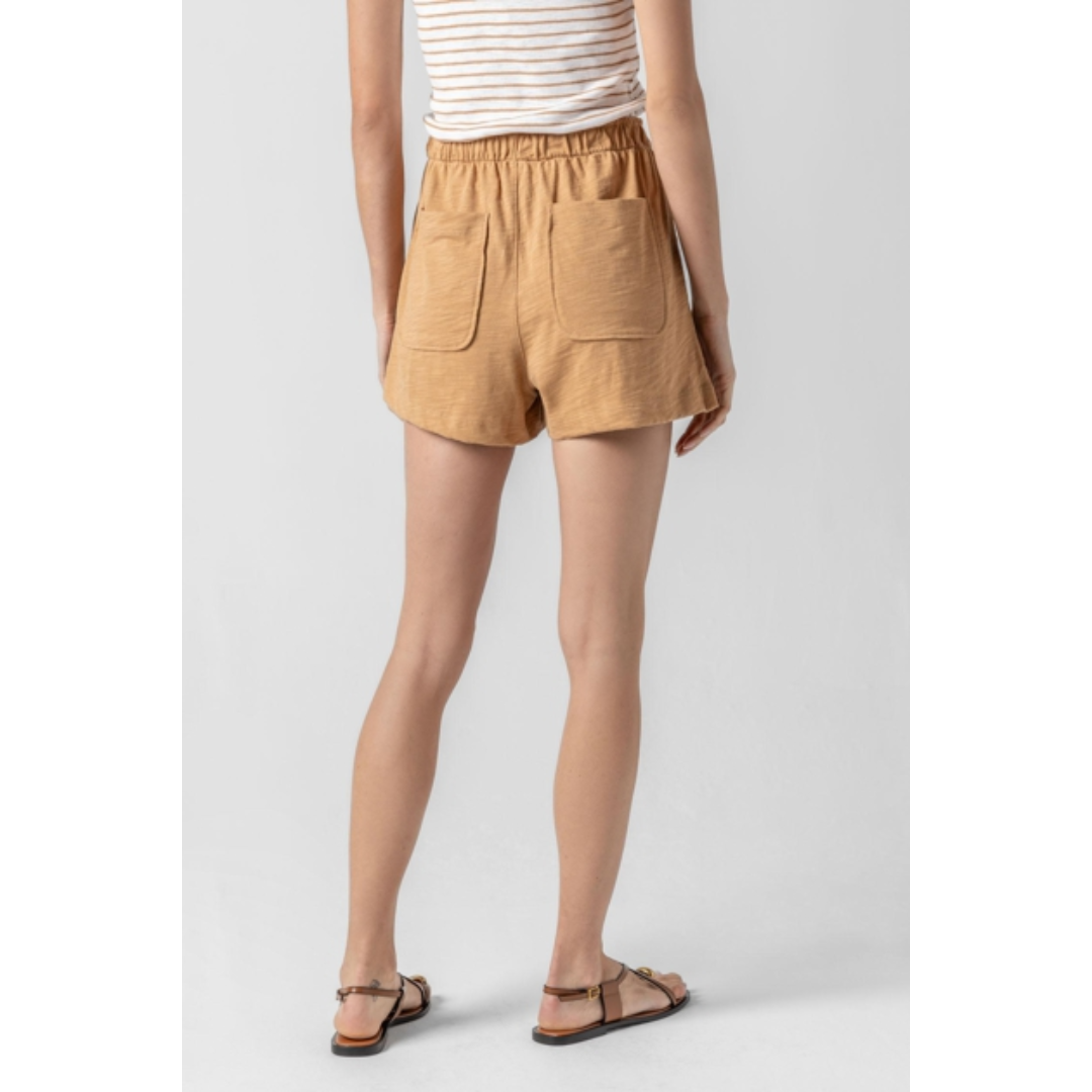 Faux Fly Short - Teak