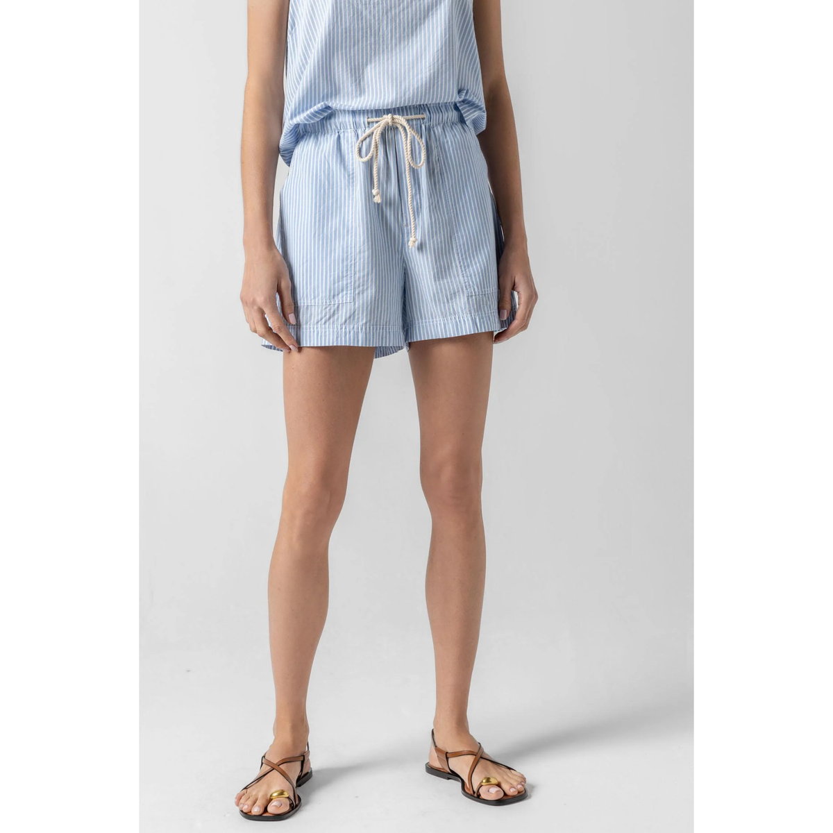 Striped Pocket Short - Malibu Stripe