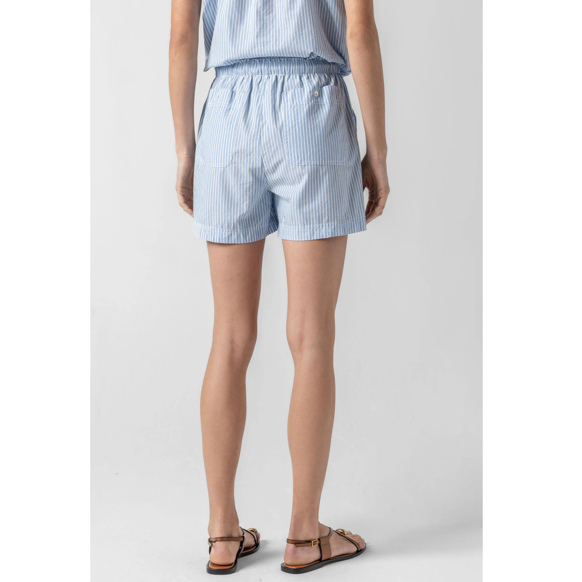 Striped Pocket Short - Malibu Stripe