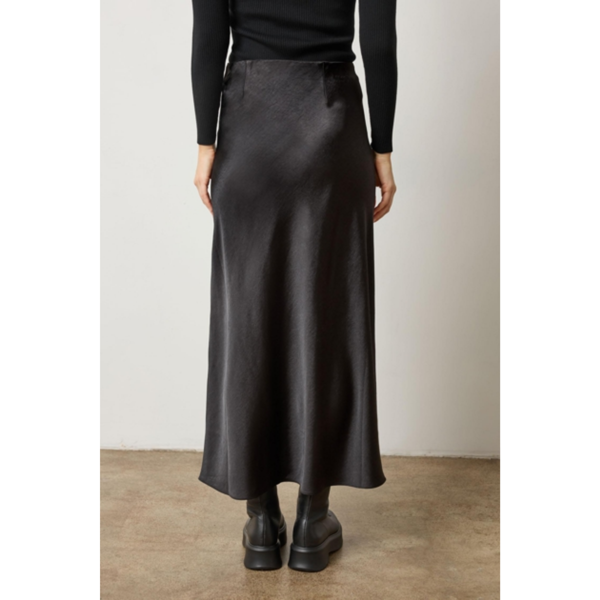 Satin Bias Maxi Skirt