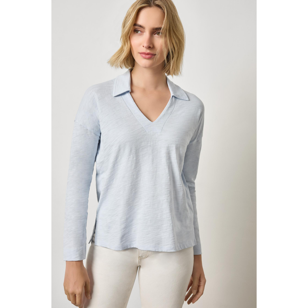 Easy Collared Split Neck - Glass