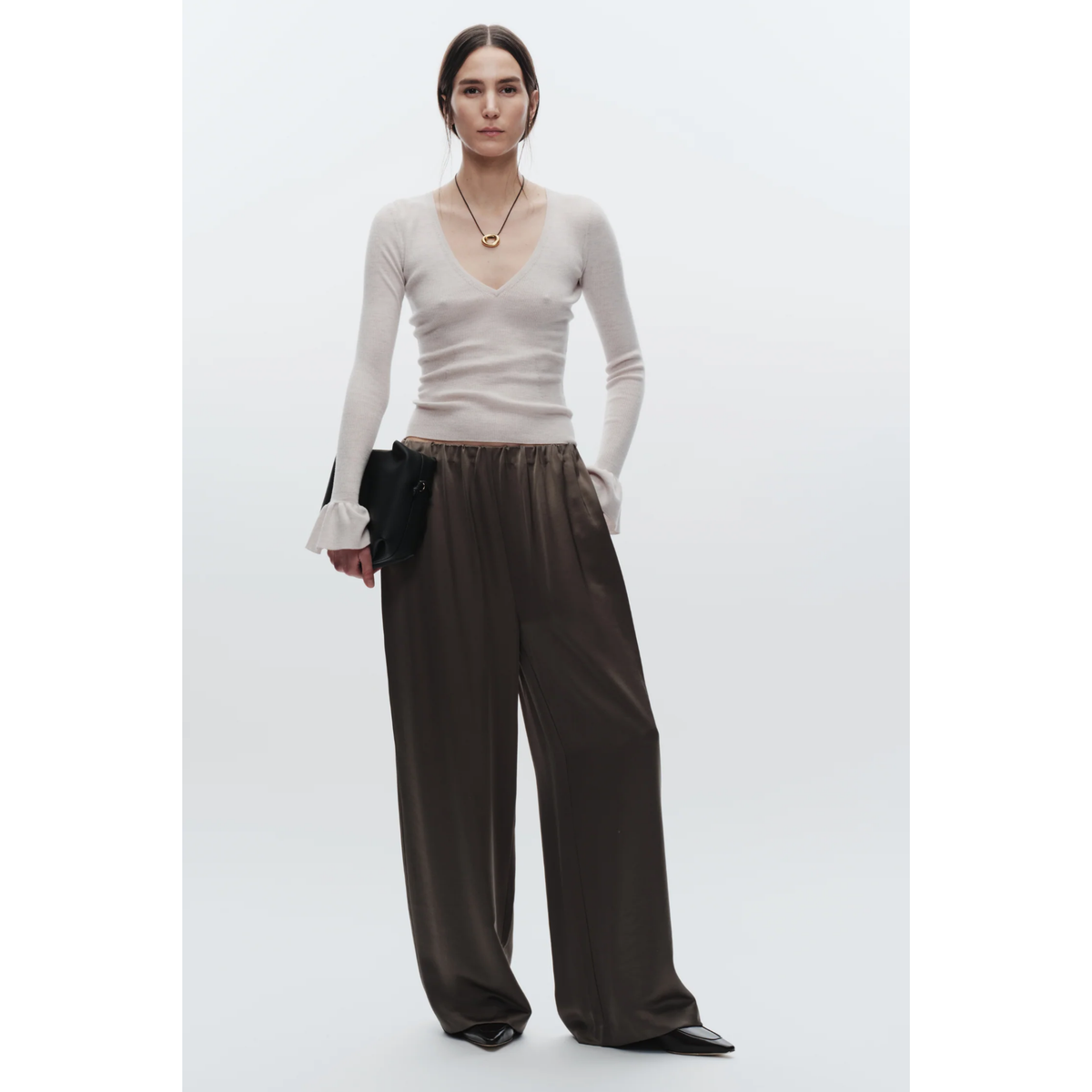 Paige Pull On Pant - Dusty Olive