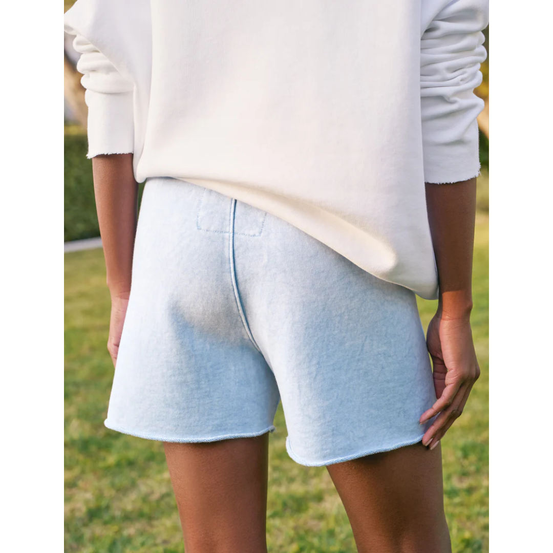 Pearl Sweatshort - Mineral Blue