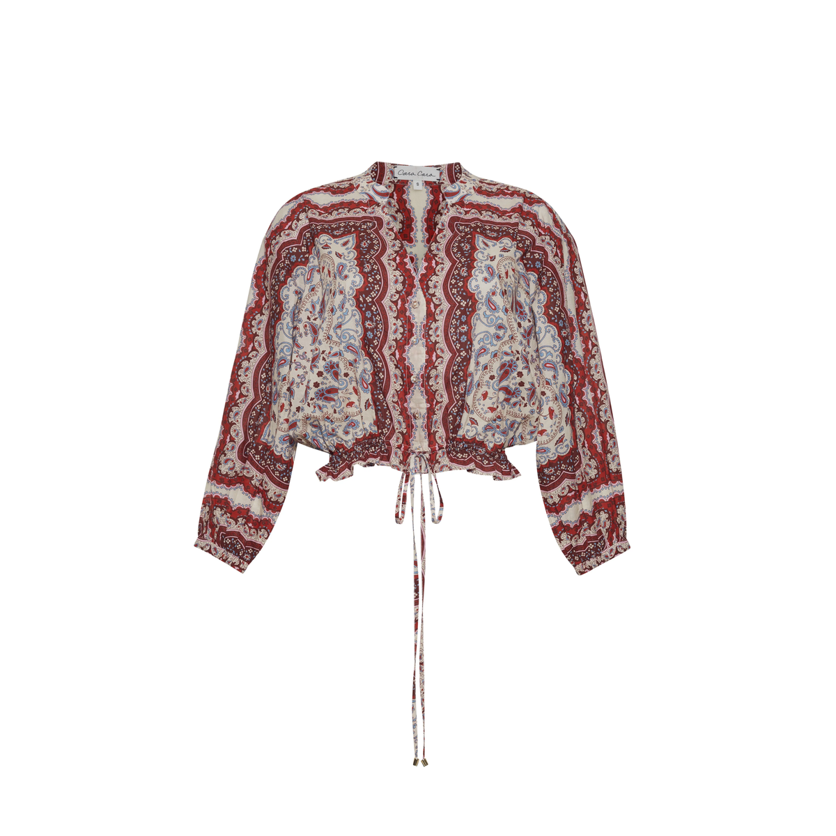 Perrin Top - Paisley Scarf Ivory