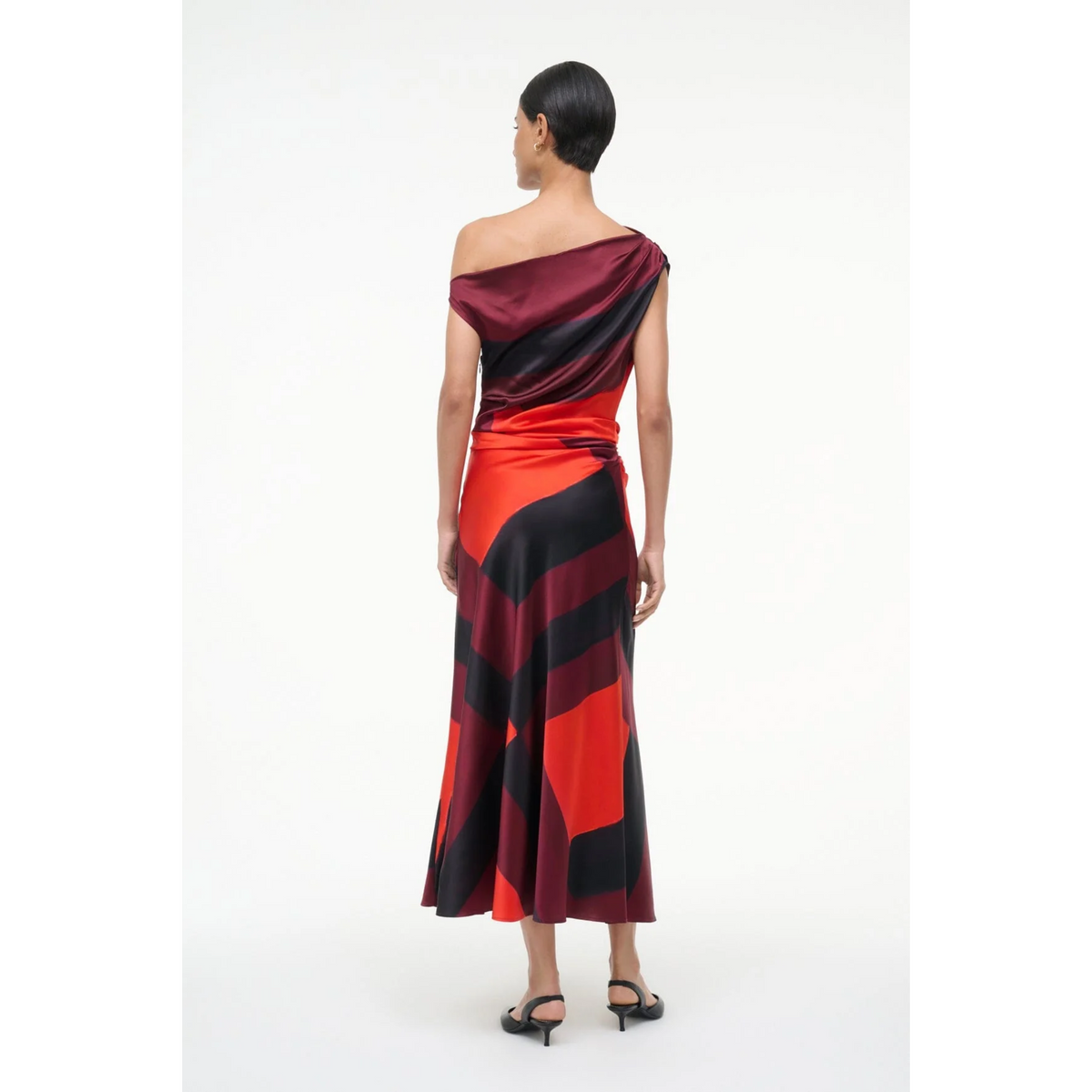 Phare Silk Dress - Ruby Prism