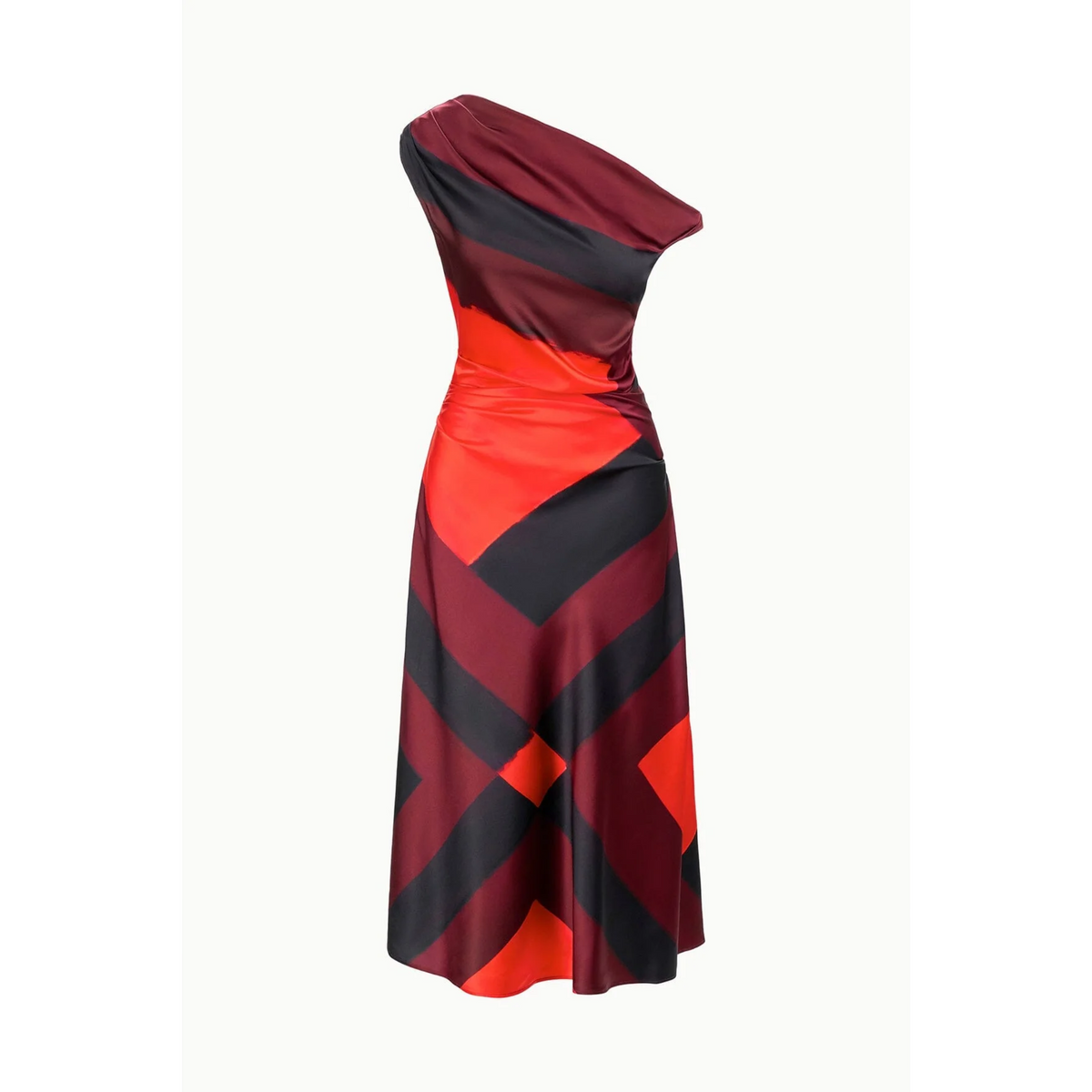 Phare Silk Dress - Ruby Prism