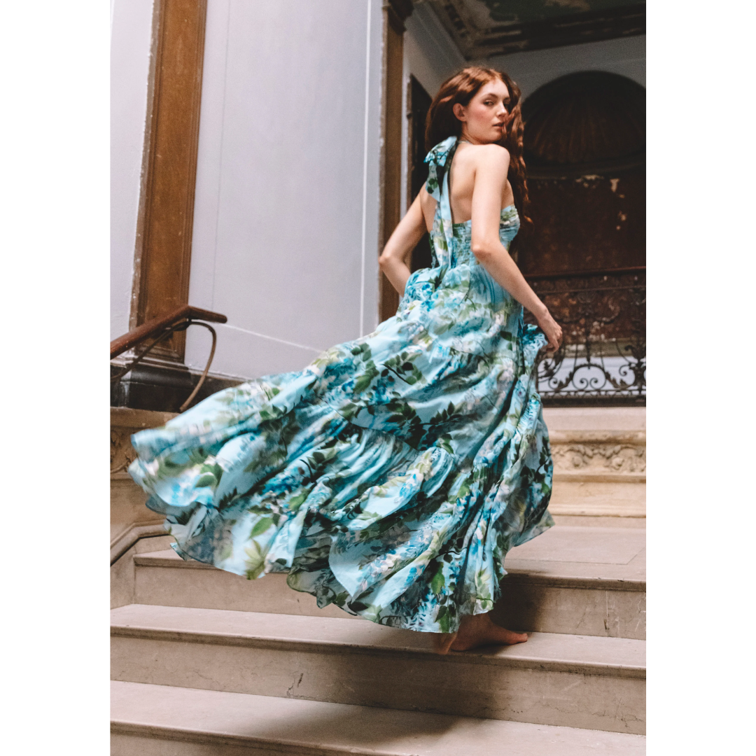 Piana Maxi Dress - Wisteria Light Blue