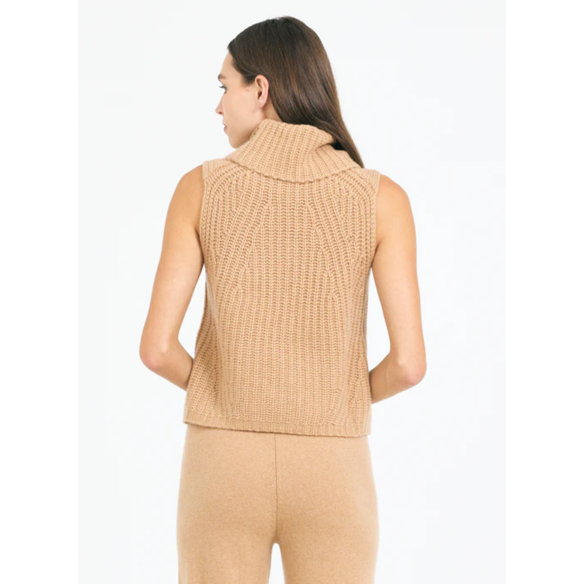Polly Cashmere Vest - Chestnut