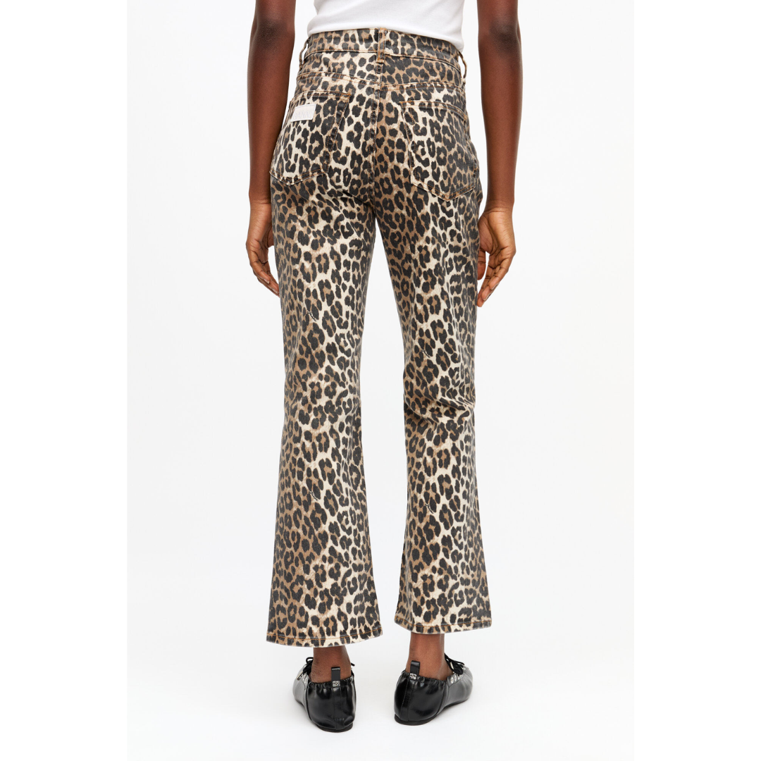 Leopard Betzy Cropped Jeans