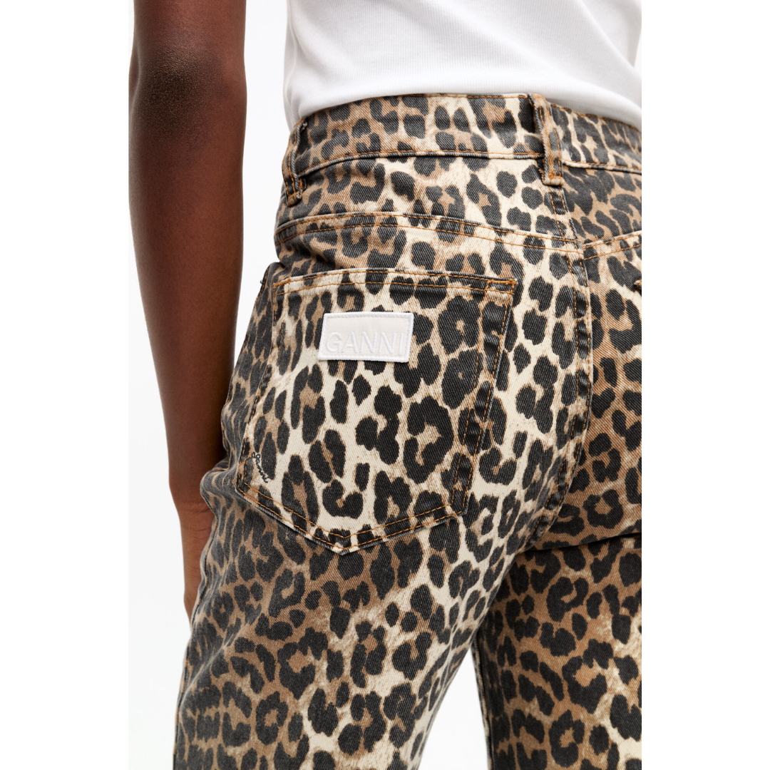 Leopard Betzy Cropped Jeans