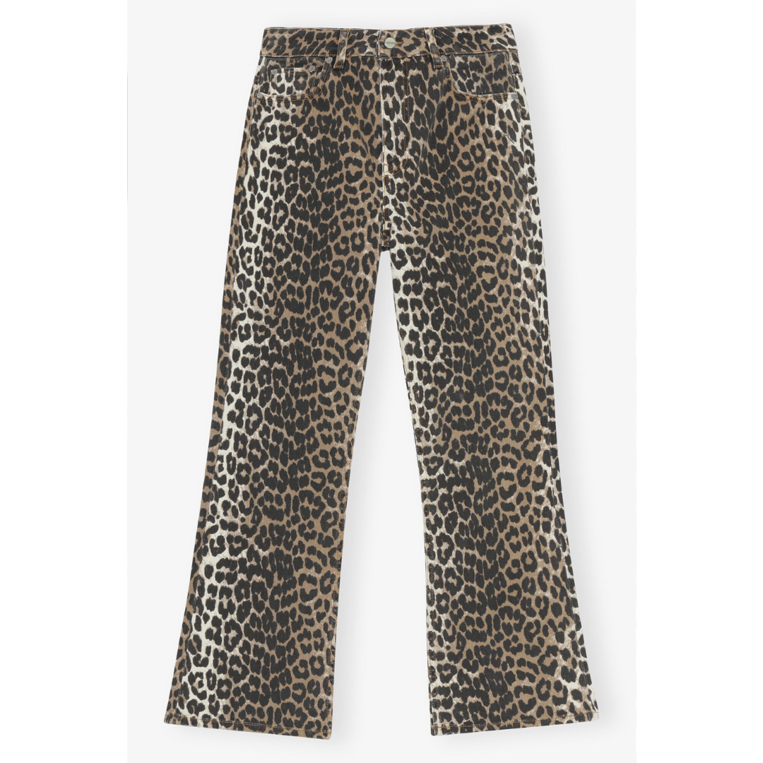 Leopard Betzy Cropped Jeans
