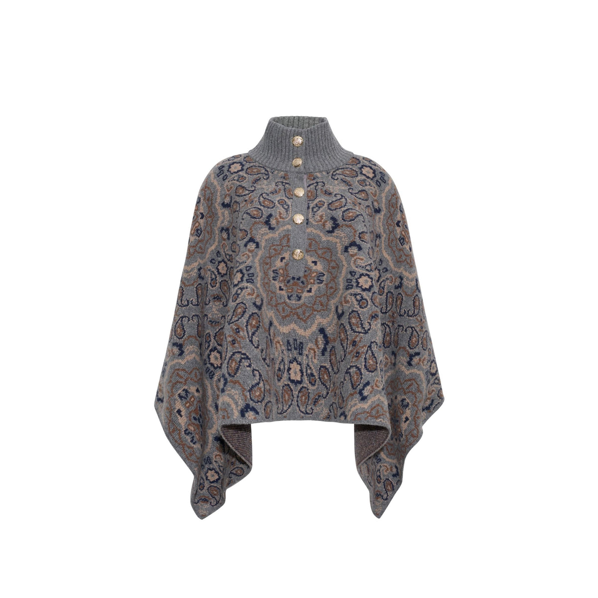 Pagoda Cape - Bandana Heather Grey