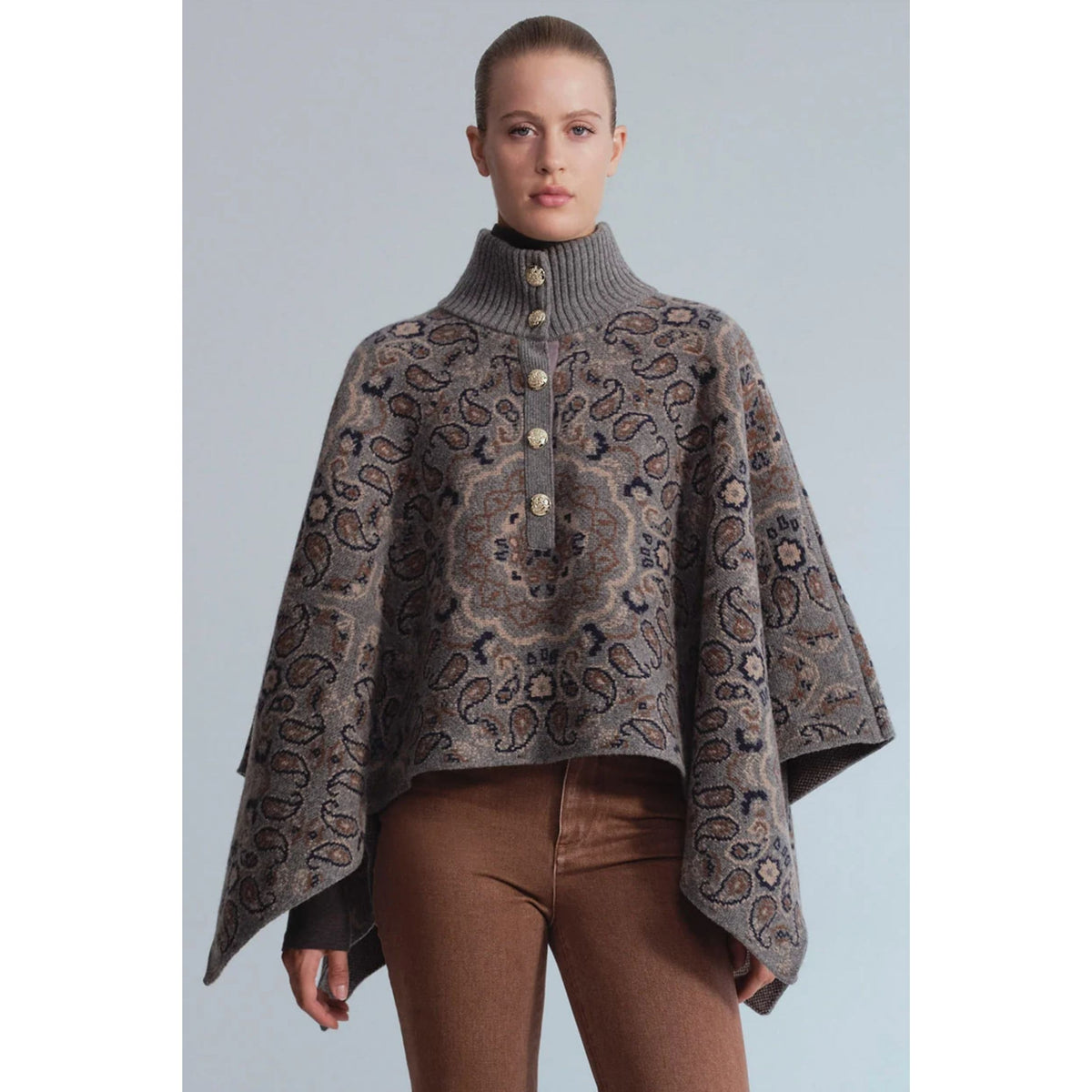 Pagoda Cape - Bandana Heather Grey