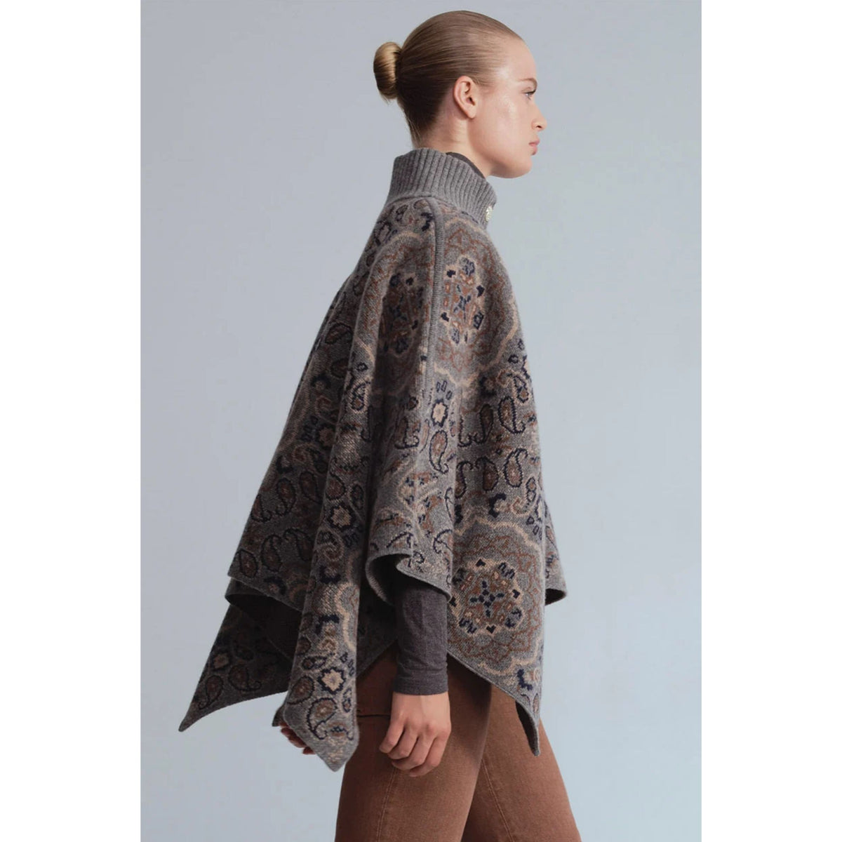 Pagoda Cape - Bandana Heather Grey