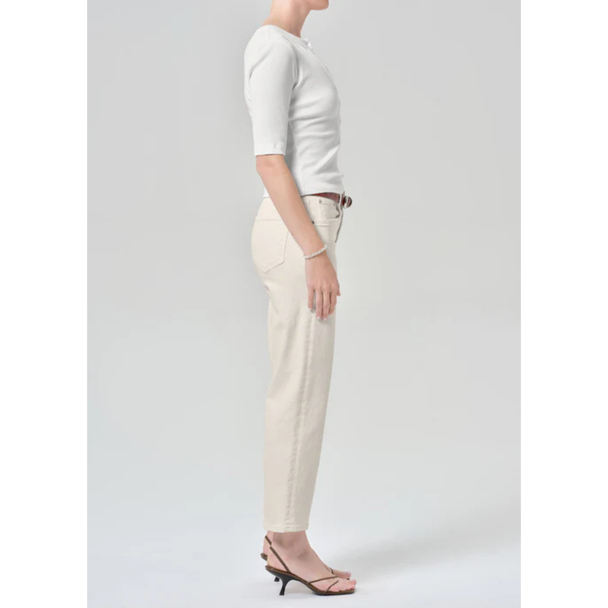 Palma Straight Clean Hem - Almond