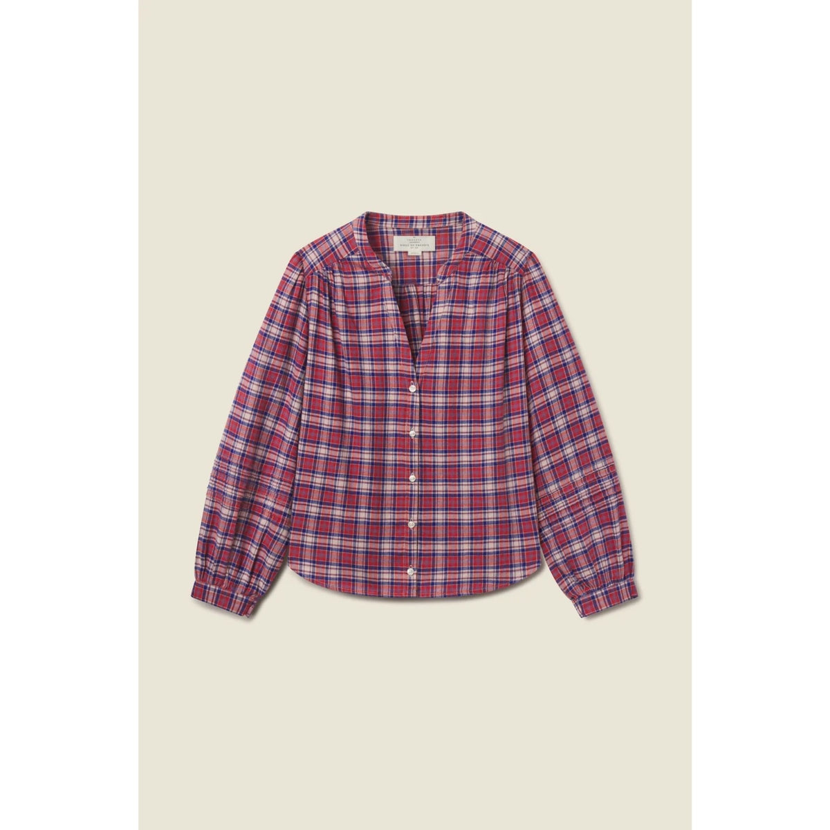 Pauline Blouse - Lakeside Plaid