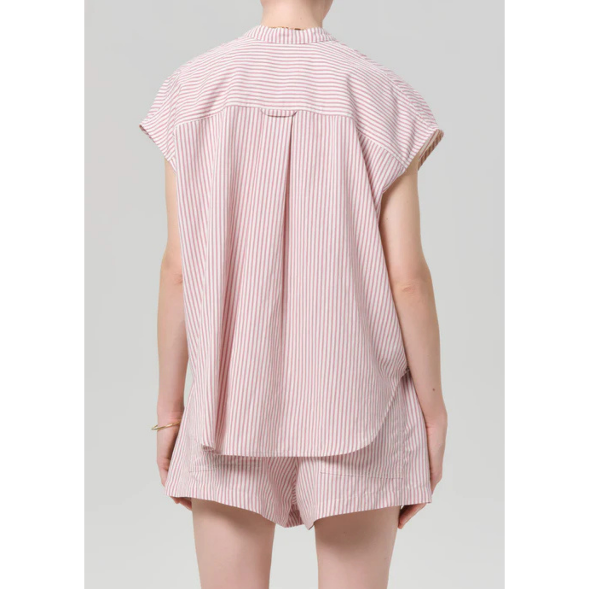 Penelope Blouse - Raspberry Stripe