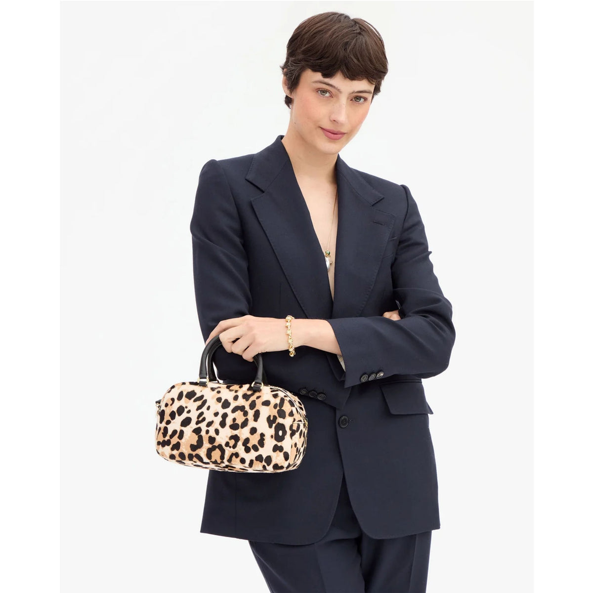 Petite Claudine - Snow Leopard Hair-On