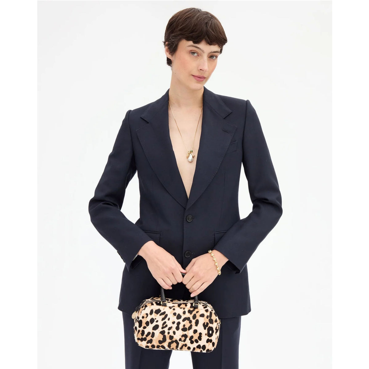 Petite Claudine - Snow Leopard Hair-On