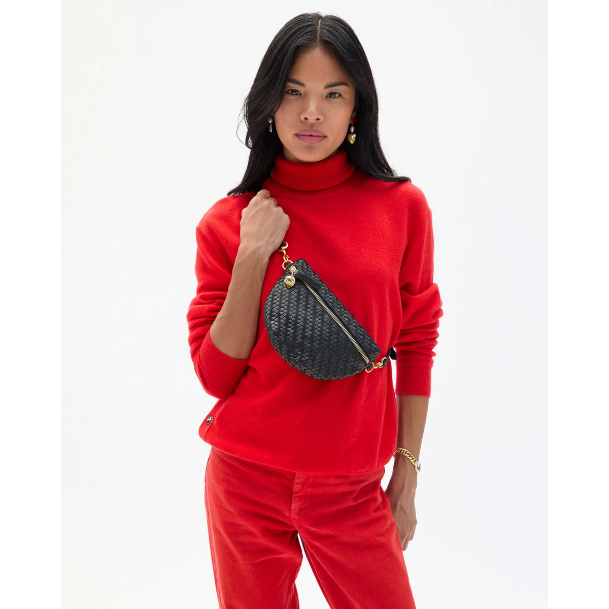 Petite Fanny - Black Woven Zig-Zag