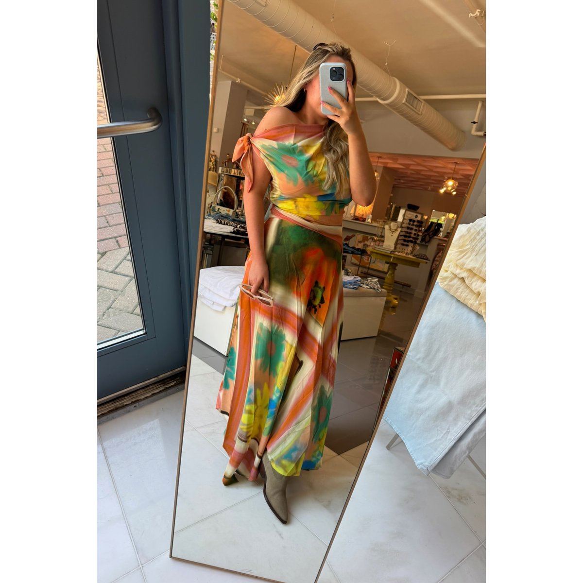 Portia Dress - Superbloom Scarf