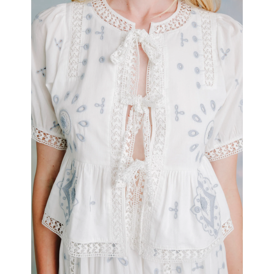Roseanna Top - Forget Me Knot