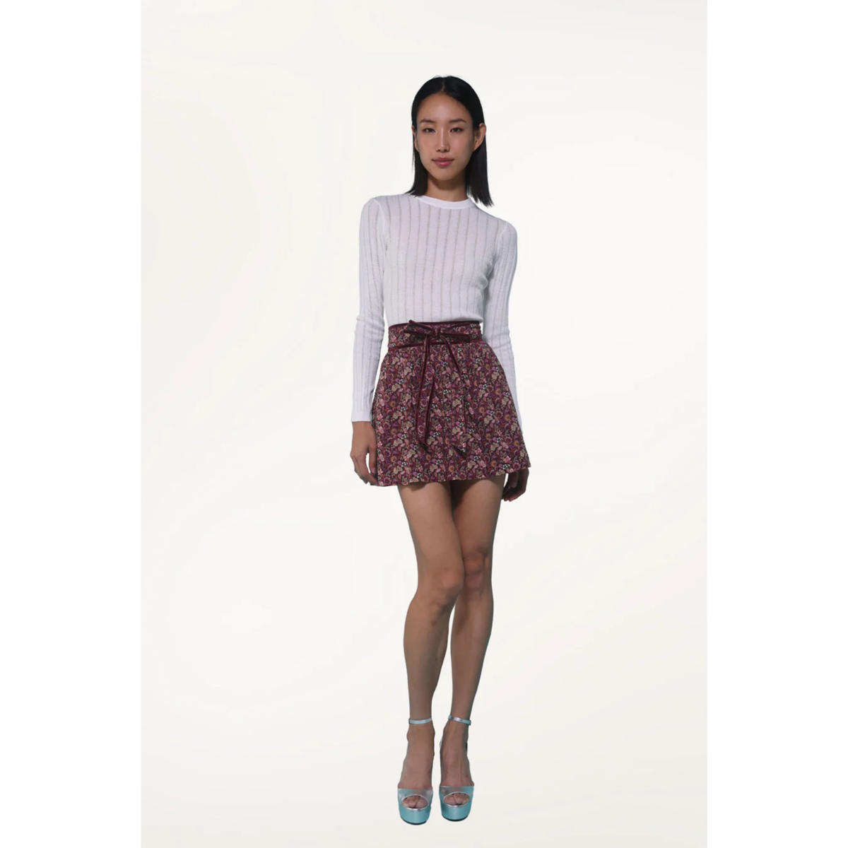 Rosie Skirt - Pippa's Symphony Red Liberty Print