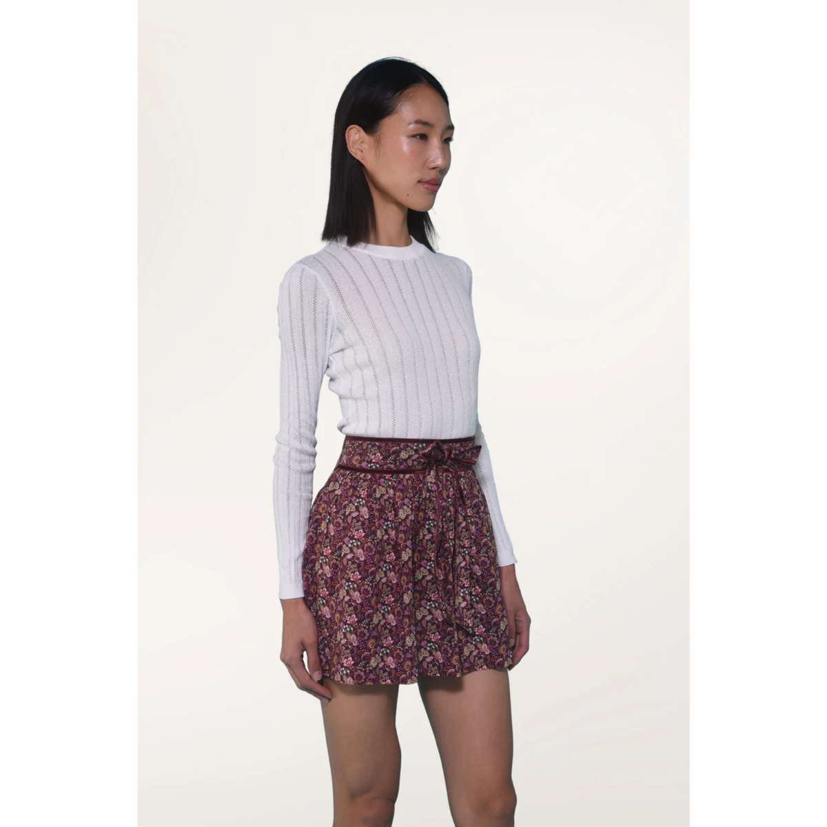 Rosie Skirt - Pippa's Symphony Red Liberty Print