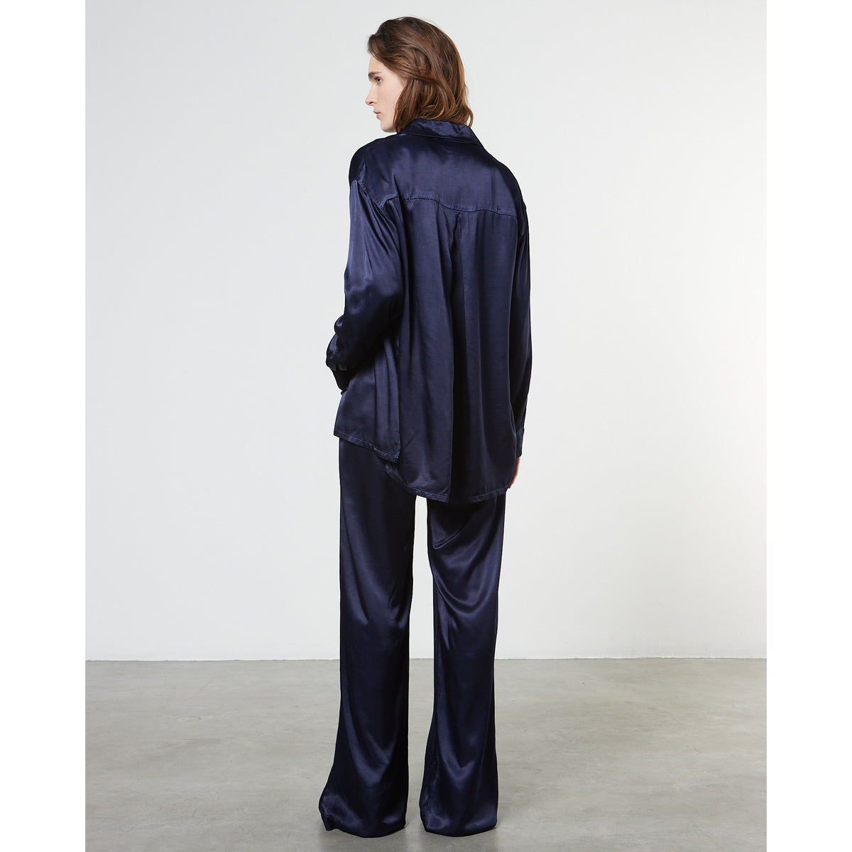 Pleated Satin Pant