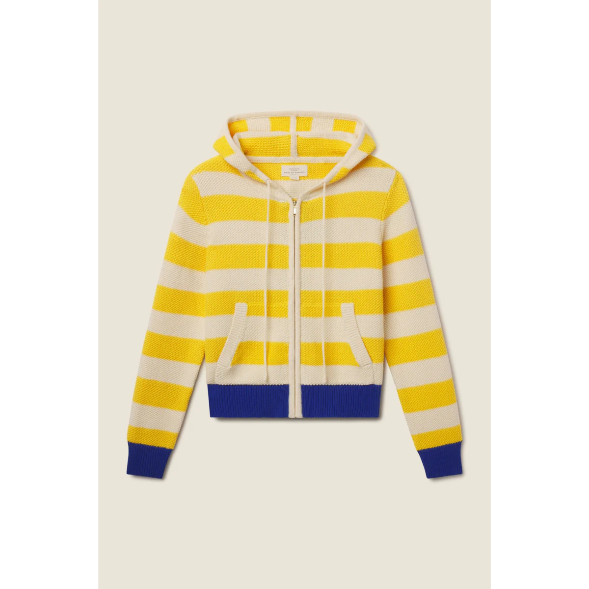 Rafa Zip-Up Hoodie - Yellow Stripe