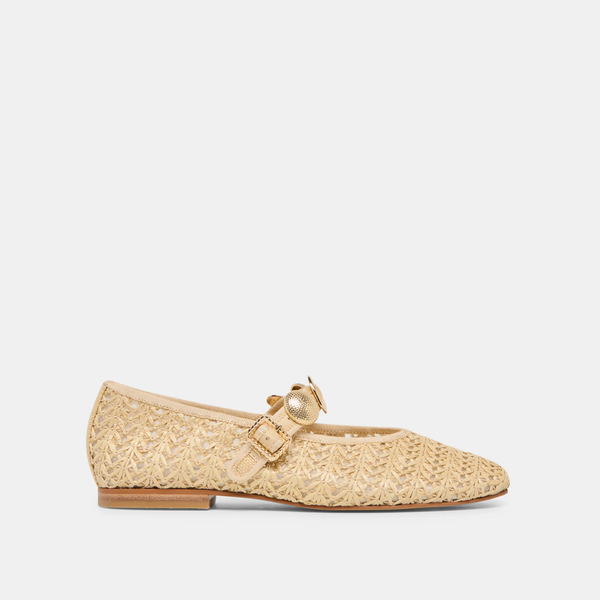 Relan Flat - Natural Cross Hatch Raffia