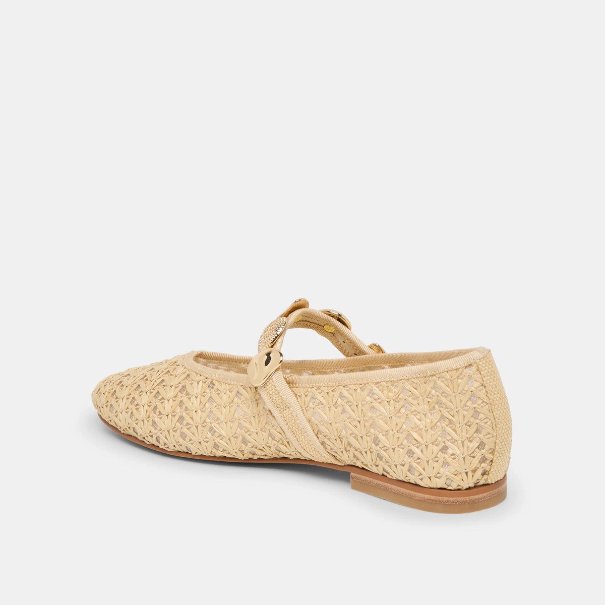 Relan Flat - Natural Cross Hatch Raffia