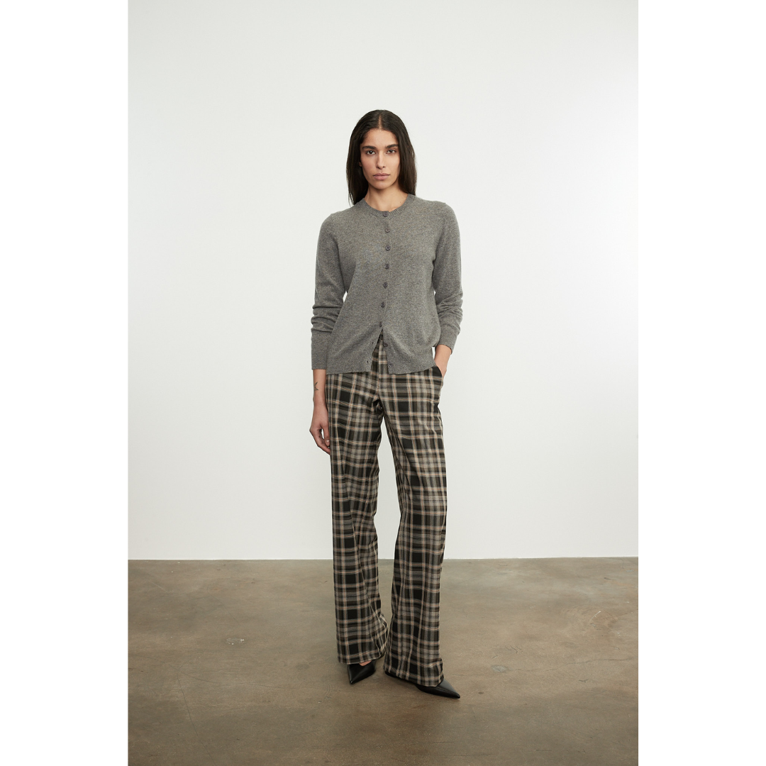 Relaxed Plaid Trouser