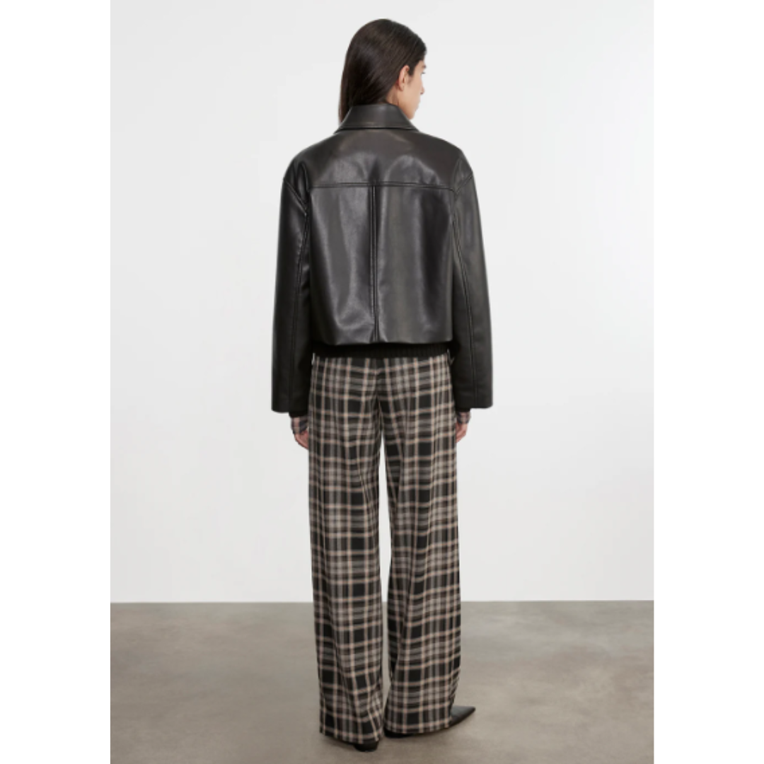 Relaxed Plaid Trouser